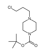 4-(3-Chloro-propyl)-piperazine-1-carboxylic acid tert-butyl ester Structure