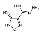 1,2,5-Oxadiazole-3-carboximidicacid,4-amino-,hydrazide(9CI) Structure