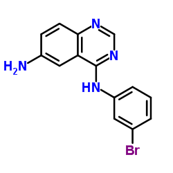 N4-(3-溴苯基)喹唑啉-4,6-二胺结构式