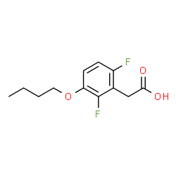 3-Butoxy-2,6-difluorophenylaceticacid Structure