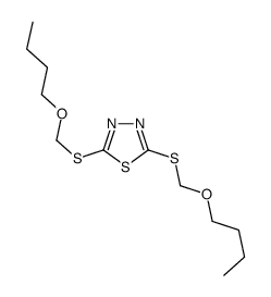 2,5-bis(butoxymethylsulfanyl)-1,3,4-thiadiazole Structure