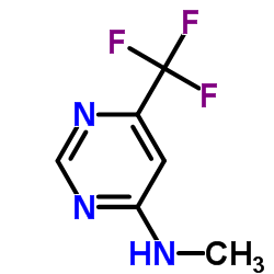 N-Methyl-6-(trifluoromethyl)-4-pyrimidinamine Structure