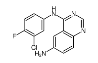 N4-(3-氯-4-氟苯基)-4,6-喹唑啉二胺结构式