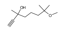 3,7-DIMETHYL-7-METHOXY-1-OCTYN-3-OL结构式