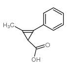 2-甲基-3-苯基环丙烯-2-烯羧酸结构式
