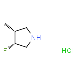 Cis-3-Fluoro-4-Methylpyrrolidine Hydrochloride Structure