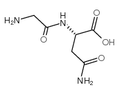 Nα-甘氨酰-L-天冬酰胺结构式