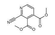 2-氰基吡啶-3,4-二羧酸二甲酯结构式