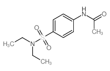 Acetamide,N-[4-[(diethylamino)sulfonyl]phenyl]-结构式
