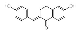 2-[(4-hydroxyphenyl)methylene]-6-hydroxy-1 tetralone Structure