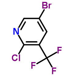 5-Bromo-2-chloro-3-(trifluoromethyl)pyridine structure