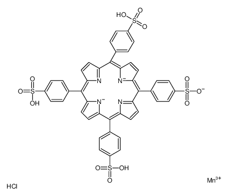 MESO-四(4-磺酰苯基)卟吩氯化锰结构式