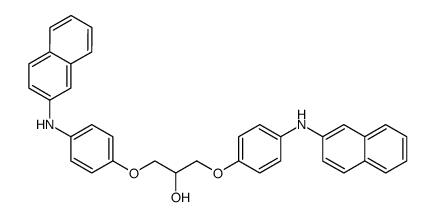 2-Hydroxy-1,3-bis[p-(β-naphthylamino)phenoxy]propan Structure