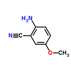 2-氨基-5-甲氧基苯甲腈结构式