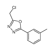 2-氯甲基-5-(3-甲基苯基)-1,3,4-噁二唑结构式