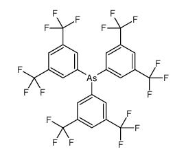 tris[3,5-bis(trifluoromethyl)phenyl]arsane Structure