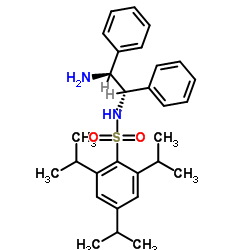 N-[(1S,2S)-2-氨基-1,2-二苯基乙基]-2,4,6-三(1-甲基乙基)苯亚磺酰胺结构式