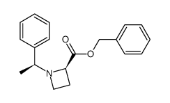 BENZYL [1(1S),2R]-1-(1-PHENYLETHYL)AZETIDINE-2-CARBOXYLATE Structure
