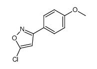 5-chloro-3-(4-methoxyphenyl)isoxazole结构式