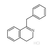 Isoquinoline,3,4-dihydro-1-(phenylmethyl)-, hydrochloride (1:1) Structure