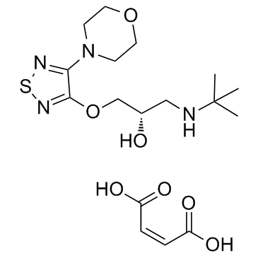 (S)-timolol maleate structure