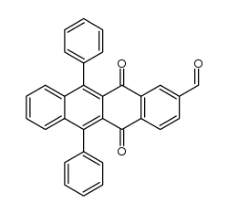 5,12-dioxo-6,11-diphenyl-5,12-dihydrotetracene-2-carbaldehyde结构式