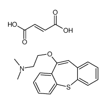 2-benzo[b][1]benzothiepin-5-yloxyethyl(dimethyl)azanium,(Z)-4-hydroxy-4-oxobut-2-enoate结构式