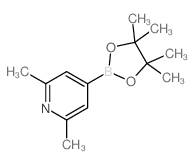 2,6-二甲基吡啶-4-硼酸频那醇酯结构式