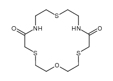 7,13-diaza-1-oxa-4,10,16-trithiacyclooctadecane-6,14-dione结构式