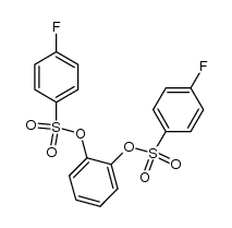 1,2-bis[[(p-fluorophenyl)sulfonyl]oxy]benzene结构式