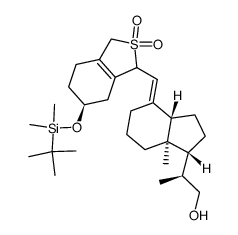 3(S)-<(tert-butyldimethylsilyl)oxy>-20(S)-(hydroxymethyl)-9,10-secopregna-5(Z),7(E),10(19)-triene SO2 adduct结构式