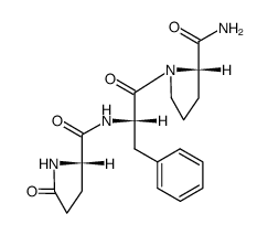 pyroglutamyl-phenylalanyl-prolinamide Structure