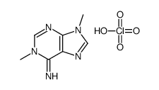 1,9-dimethylpurin-6-imine,perchloric acid结构式