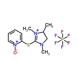 S-(1-氧代-2-吡啶)巯基-1,3-二甲基丙基脲六氟磷酸盐结构式