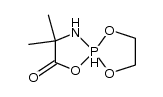8,8-dimethyl-1,4,6-trioxa-9-aza-5λ5-phospha-spiro[4.4]nonan-7-one结构式