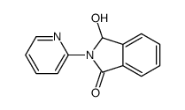 3-hydroxy-2-pyridin-2-yl-3H-isoindol-1-one结构式