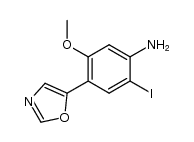 5-(4-Amino-5-iodo-2-methoxyphenyl)oxazole结构式