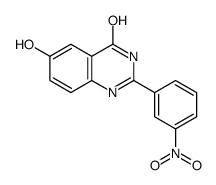 6-羟基-2-(3-硝基苯基)喹唑啉-4(3h)-酮结构式