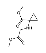 Cyclopropanecarboxylic acid,1-[(methoxycarbonyl)methylamino]-,methyl ester结构式