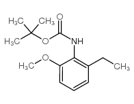 2-乙基-6-甲氧基苯基氨基甲酸叔丁酯结构式