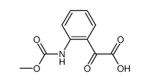 (2-methoxycarbonylamino-phenyl)-glyoxylic acid结构式