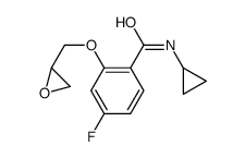 N-cyclopropyl-4-fluoro-2-[[(2S)-oxiran-2-yl]methoxy]benzamide Structure