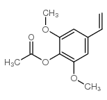 4-乙酰氧基-3,5-二甲氧基苯乙烯结构式