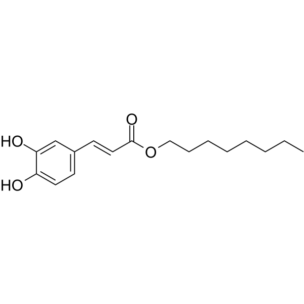 n-Octyl caffeate structure