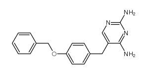 5-(4-(苄氧基)苄基)嘧啶-2,4-二胺结构式