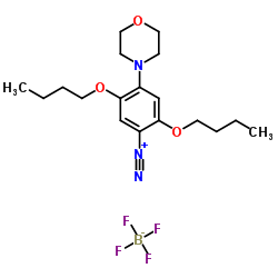 2,5-二丁氧基-4-(4-吗啉基)苯重氮四氟硼酸盐结构式