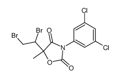 5-(1,2-dibromo-ethyl)-3-(3,5-dichloro-phenyl)-5-methyl-oxazolidine-2,4-dione结构式