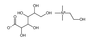 2-hydroxyethyl(trimethyl)azanium,2,3,4,5,6-pentahydroxyhexanoate Structure