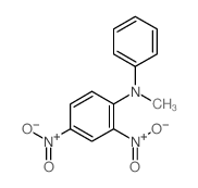 Benzenamine, N-methyl-2,4-dinitro-N-phenyl- Structure