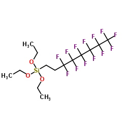 1H,1H,2H,2H-全氟辛基三乙氧基硅烷结构式